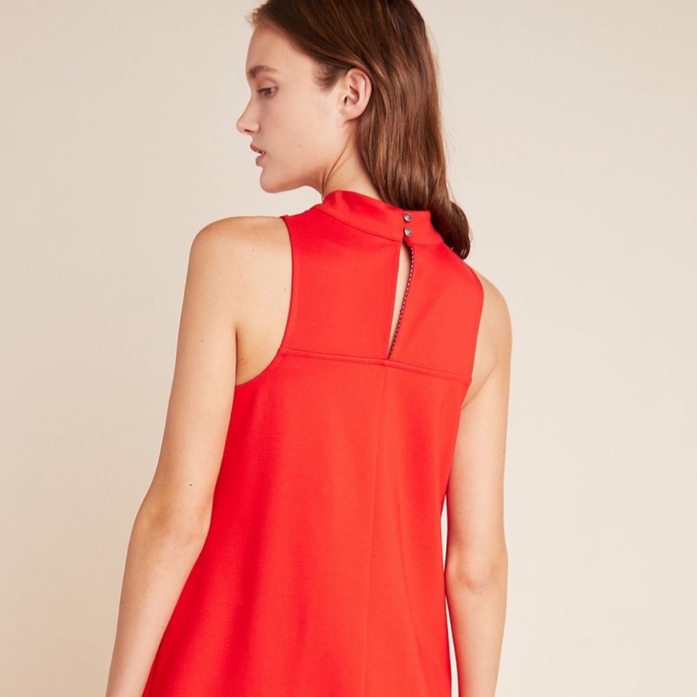 NWT Anthropologie Alissa Swing Bright Red Dress - Picture 7 of 10